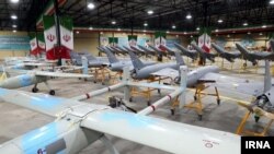 Các thiết bị drone của Iran đang được trưng bày