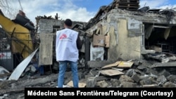 Hậu quả cuộc tấn công của Nga vào Pokrovsk (Ảnh: Médecins Sans Frontières/Telegram)

