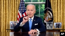 Tổng thống Biden phát biểu từ Phòng Bầu dục hôm 2/6 về việc đình chỉ mức giới hạn nợ cho tới năm 2025. 