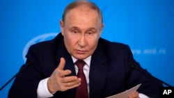 Tổng thống Nga Putin ở Moscow hôm 14/6/2024.