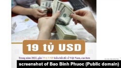 Việt Nam nhận kiều hối lên đến gần 19 tỷ đô la trong năm 2022. Phó Thủ tướng Trần Lưu Quang đã ký Quyết định 1334/QĐ-TTg công bố đề án ‘Phát huy nguồn lực của người Việt Nam ở nước ngoài phục vụ phát triển đất nước trong tình hình mới’. 