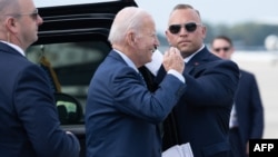 Tổng thống Joe Biden tại căn cứ Andrews, bang Maryland, ngày 7/9/2023.