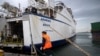 Gazze’ye denizden insani yardım götürmek için oluşturulan Özgürlük Filosu Koalisyonu'nun Akdeniz gemisi