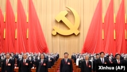 Các nhà lãnh đạo Trung Quốc tại Đại hội thứ 20 của Đảng Cộng sản Trung Quốc, khai mạc hôm 16/10/2022 tại Bắc Kinh.