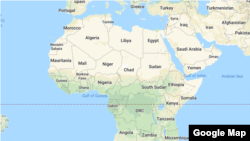 افریقہ کا نقشہ
