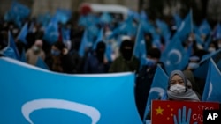 Mart 2021'de Çin Dışişleri Bakanı Wang Yi'nin Türkiye ziyaretine karşı İstanbul'da Uygur protestoları