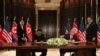 ٹرمپ اور کِم جزیرہ نما کوریا کو جوہری ہتھیاروں سے پاک کرنے پر متفق
