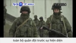 Ukraina huy động quân đội trước sự hiện diện của Nga ở Crimea (VOA60)